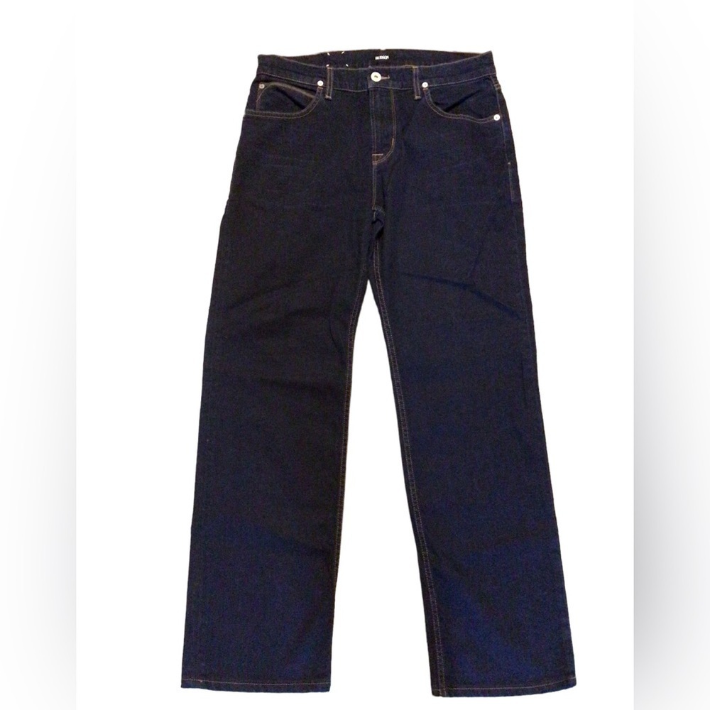 Hudson Jeans Wilde Size 33 x 30 Dark Wash Relax Straight Denim